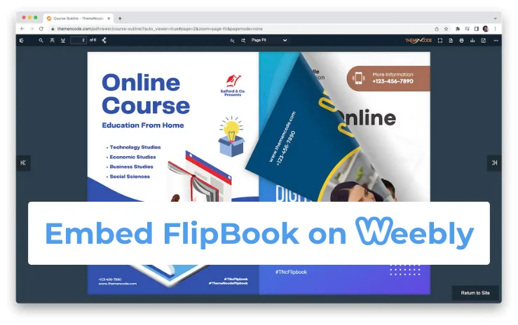 Embed FlipBook on Weebly ( Step by Step Guide )